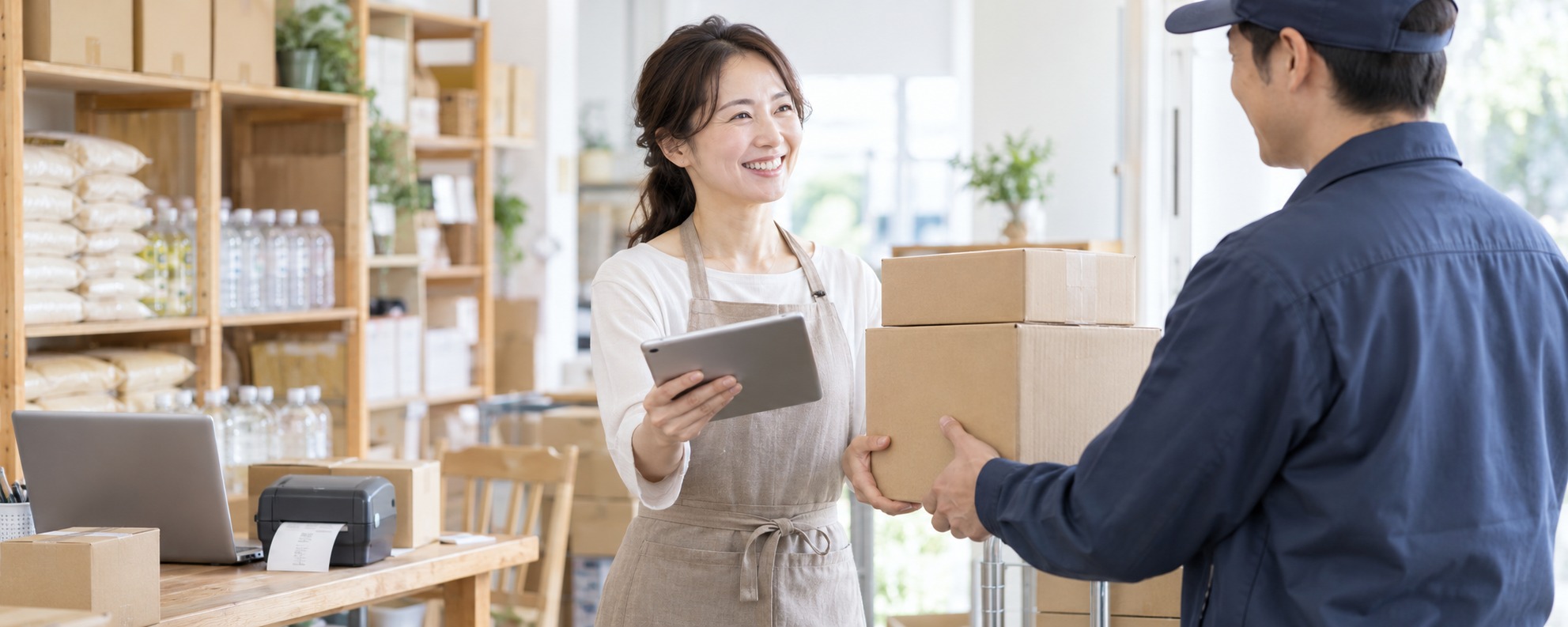 伝票データを受け取って発送するだけ。店舗運営なしで販路が広がります